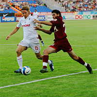 Фрагмент матча Рубин – Спартак, состоявшегося в 2007-м году (фото moltat.ru)